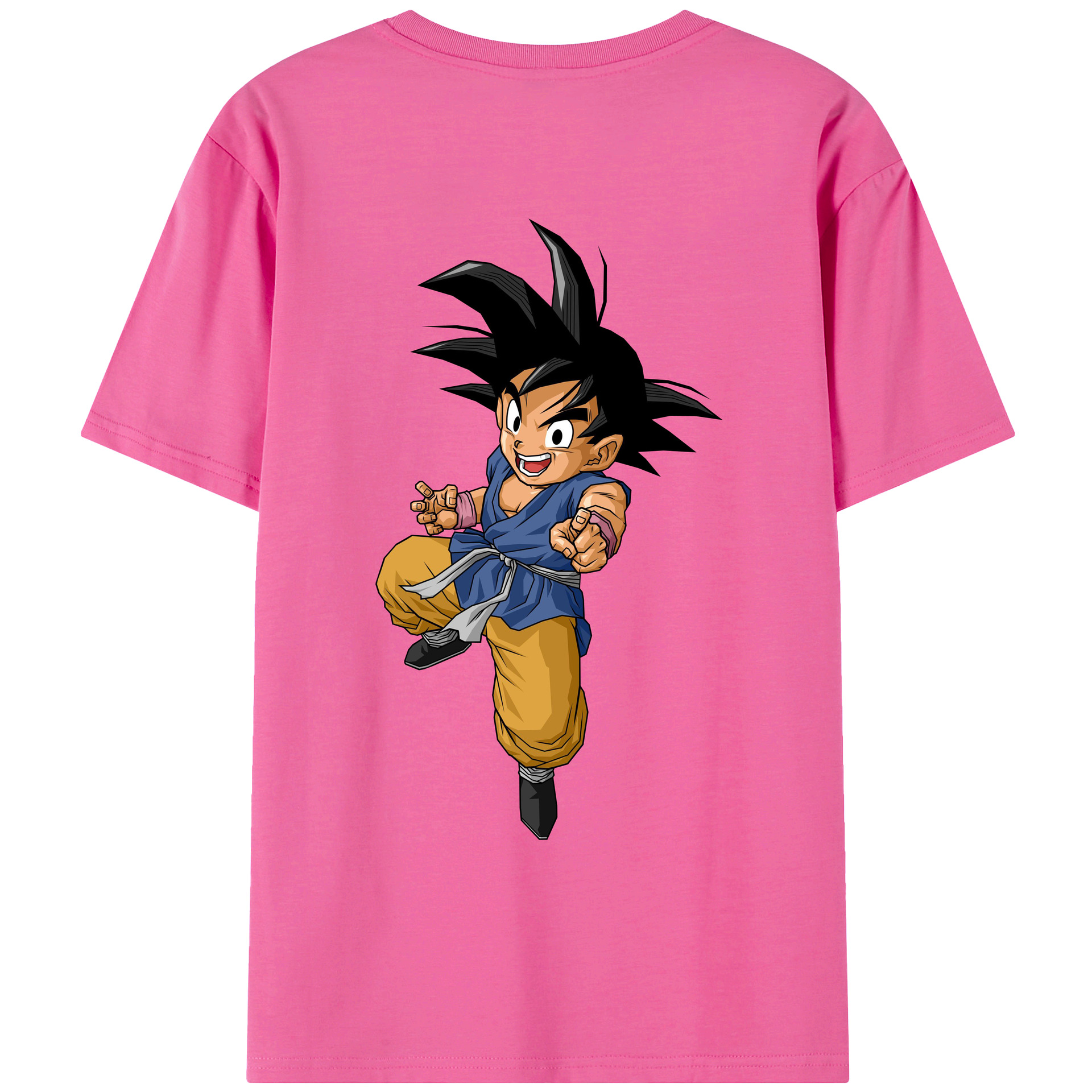 （画像用） ドラゴンボール 孫悟空（そん ごくう）Son Goku カカロット DRAGON BALL Kakarotto レディース半袖Tシャツ(バックプリント)